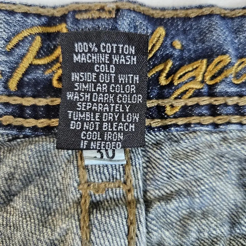 Y2K Wide Leg Jean Men 36x29 Southpole Blue A Prodigee Straight 90s 2000s Baggy